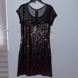 Black Sequin Dress Size XS